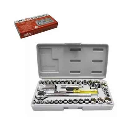 💥 ¡Potencia tu kit de herramientas! Set 40 piezas indispensable 🔧