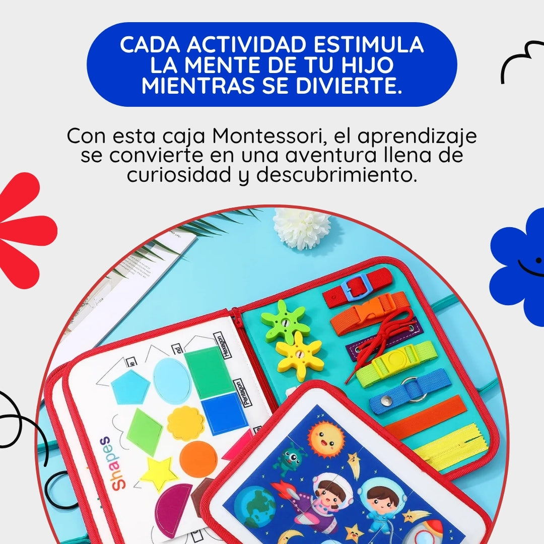 ¡Estimula su mente desde pequeño! ✨ ¡Aprender jugando nunca fue tan fácil! Maleta Montessori 🎒