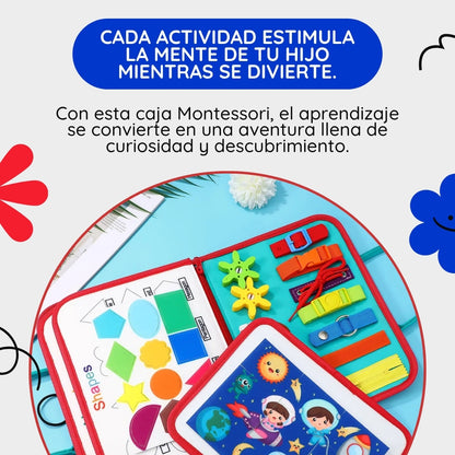 ¡Estimula su mente desde pequeño! ✨ ¡Aprender jugando nunca fue tan fácil! Maleta Montessori 🎒