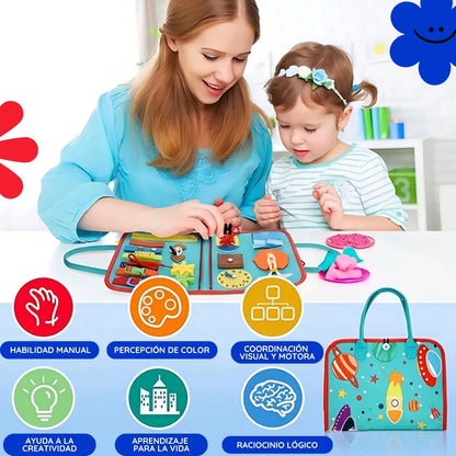 ¡Estimula su mente desde pequeño! ✨ ¡Aprender jugando nunca fue tan fácil! Maleta Montessori 🎒