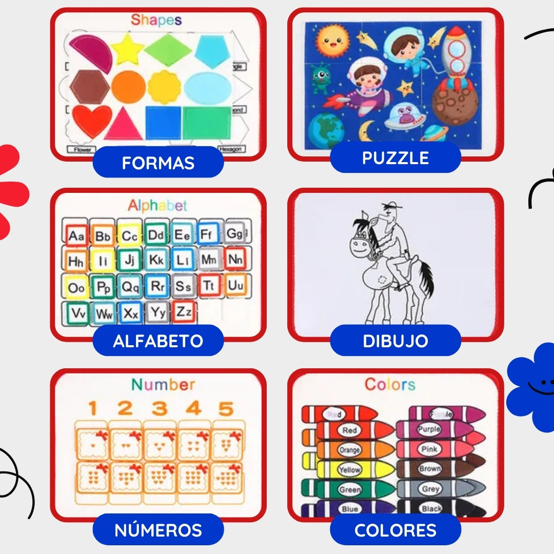 ¡Estimula su mente desde pequeño! ✨ ¡Aprender jugando nunca fue tan fácil! Maleta Montessori 🎒