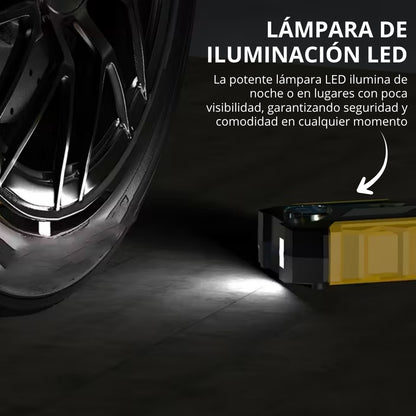 🏕️ Perfecto para viajes, aventuras y el día a día 🌄 Compresor portátil digital ⚡